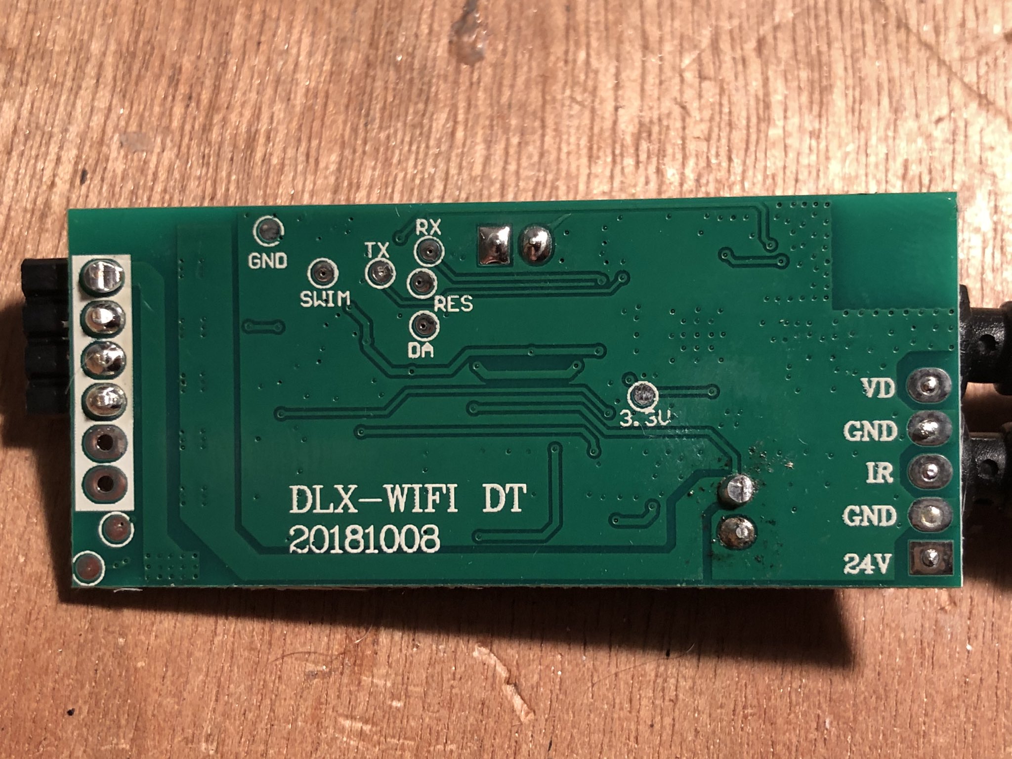 The back of the L1 PCB